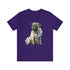 Loving Pug in Watercolor - Short Sleeve Tee Team Purple
